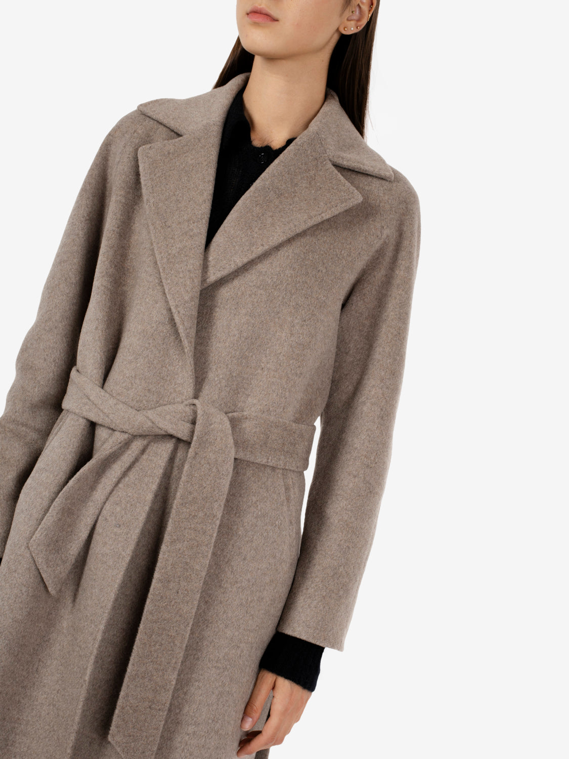 Cappotto Siri Debora con cintura kasha
