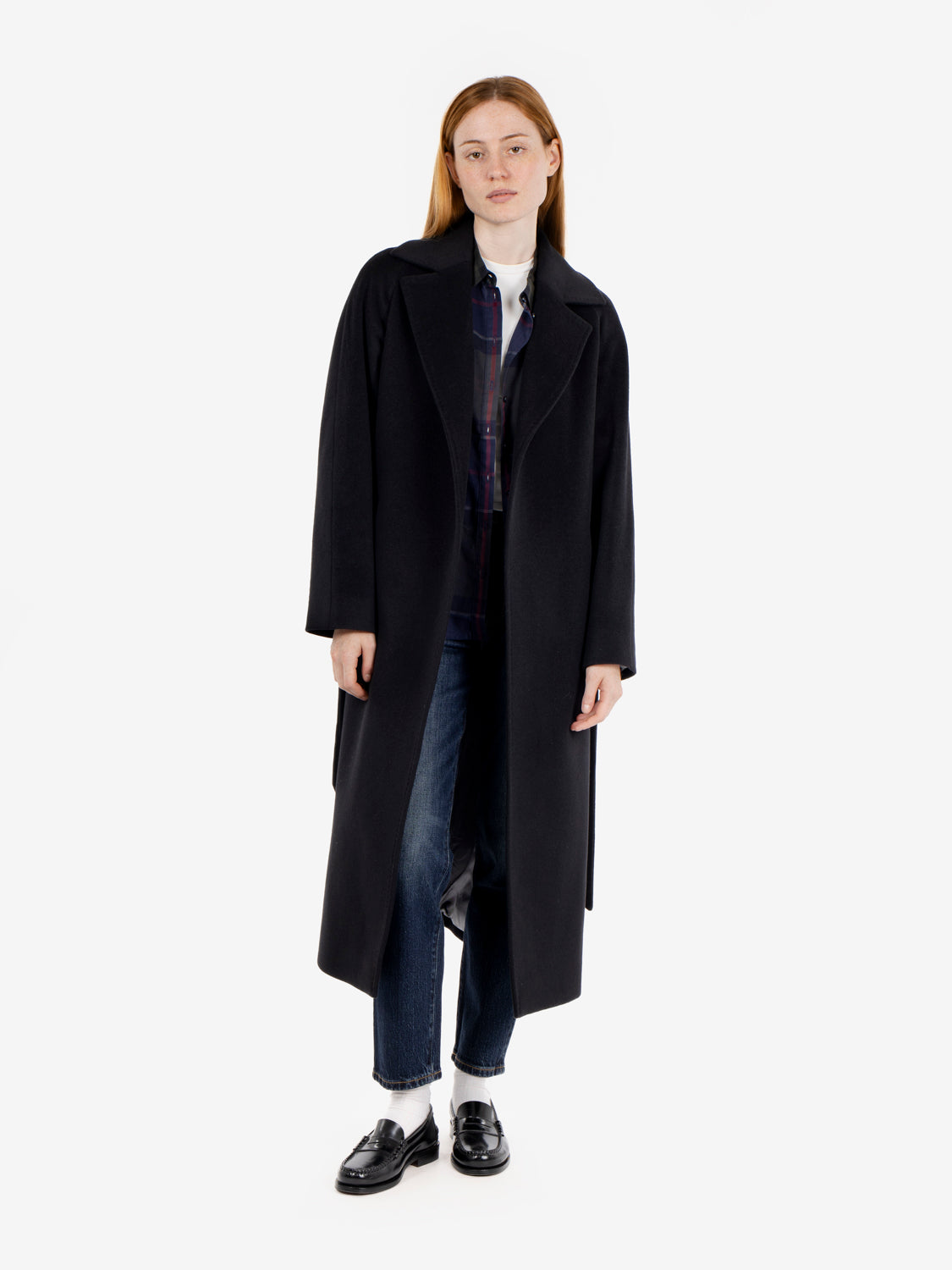 Siri Debora Black Belted Coat