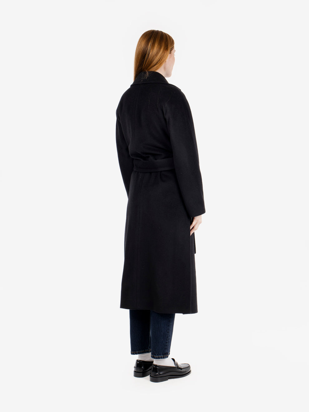 Siri Debora Black Belted Coat