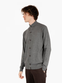 Smoke turtleneck cardigan