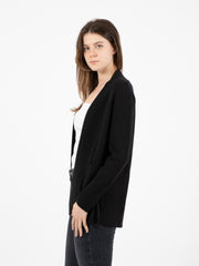 STIMM - Cardigan aperto in lana nero