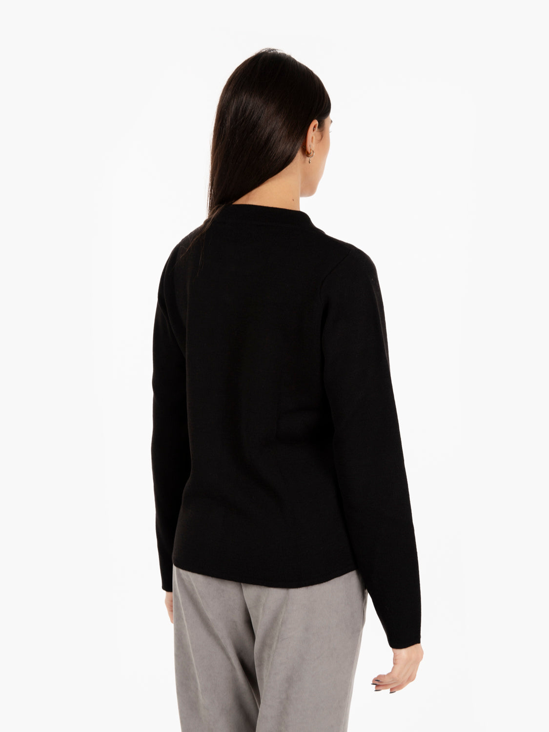 Black Button Up Cardigan