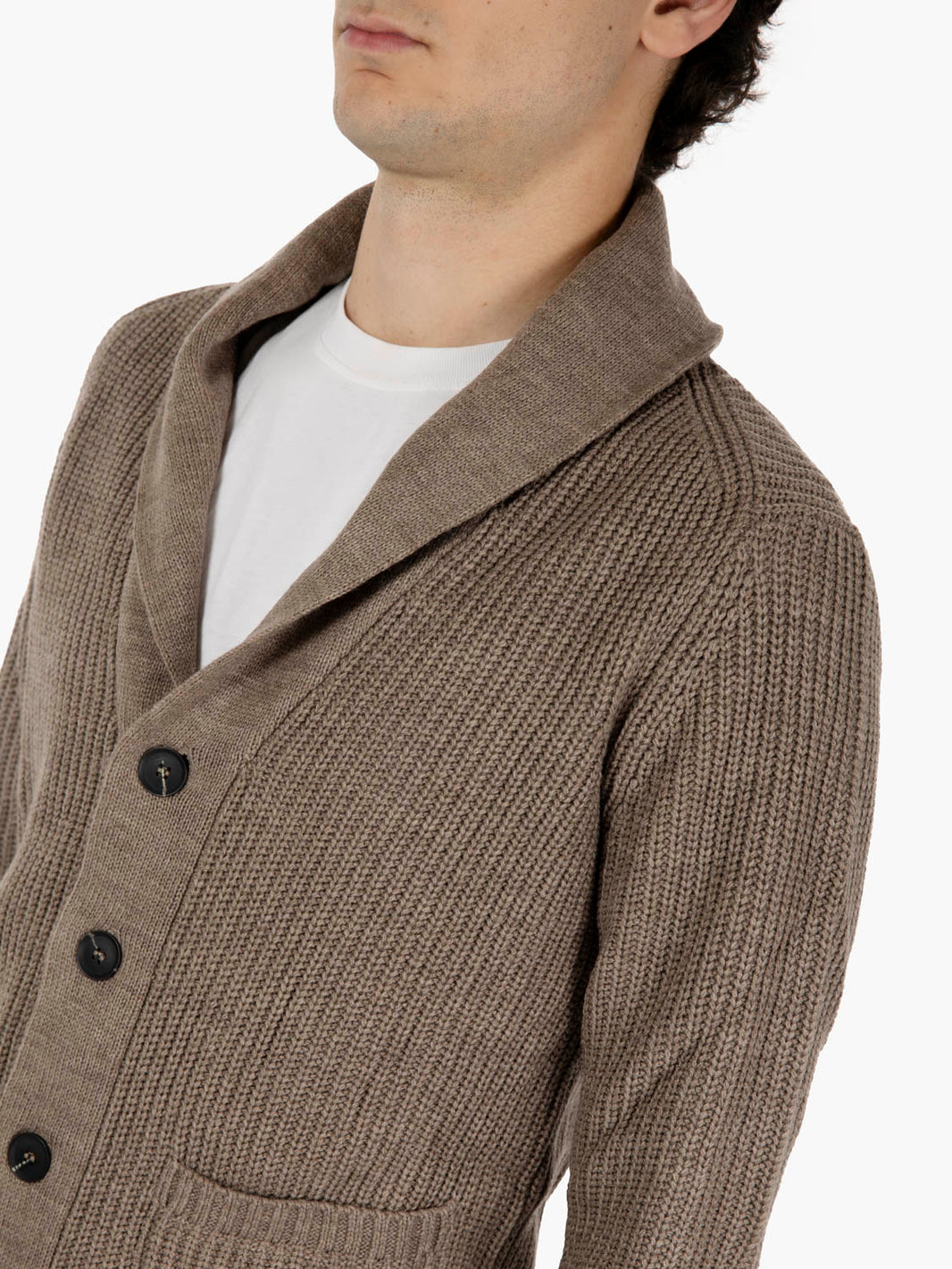 ROPE SHAWL COLLAR SWEATER 4366225_610