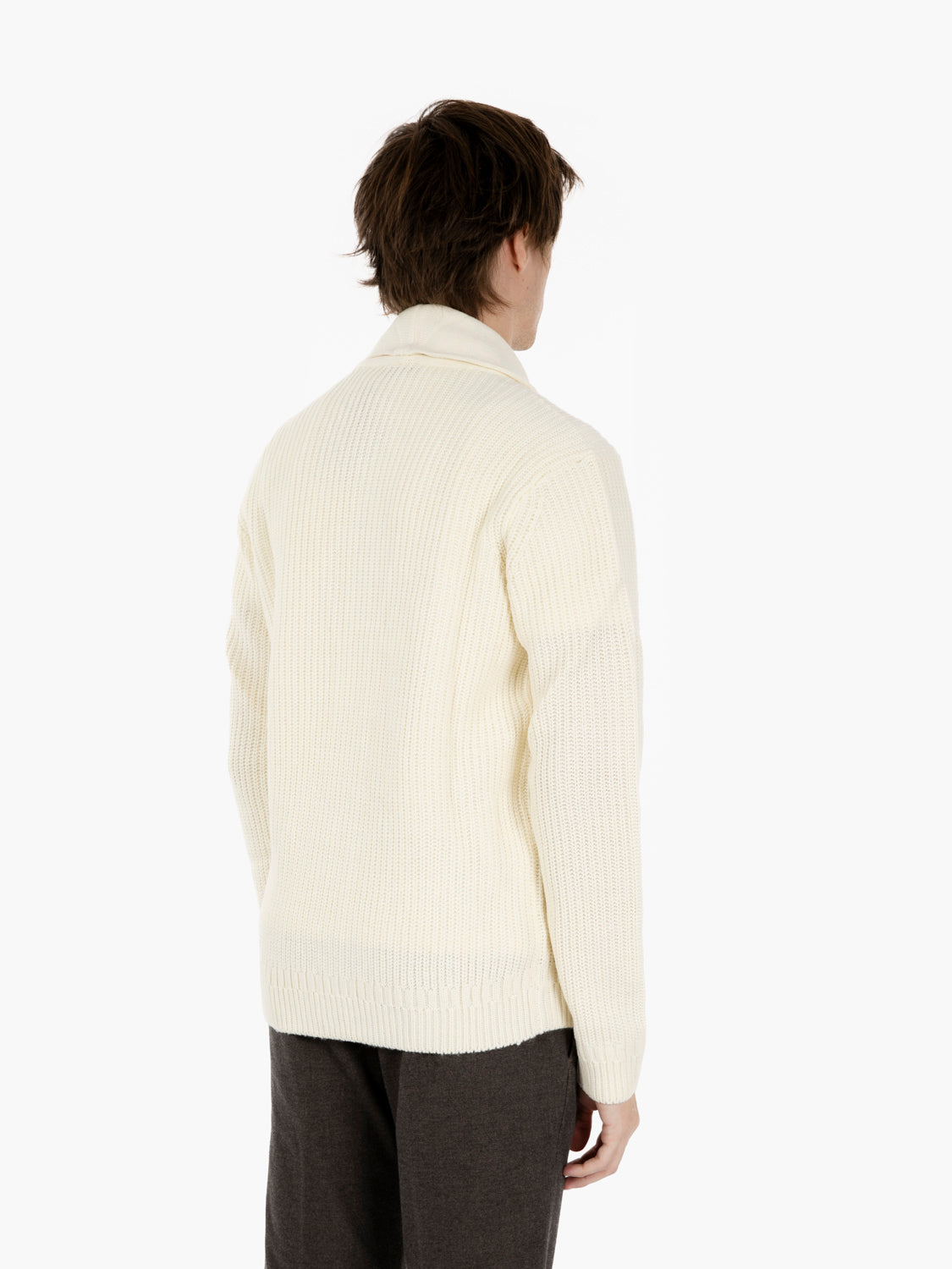ECRU SHAWL COLLAR SWEATER 4366225_110