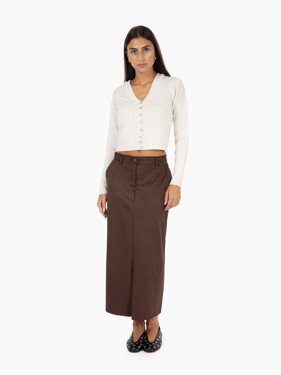 ECRU FRINGED CARGIGAN CAMP 325500_020