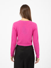 STIMM - Cardigan crop fuxia