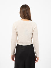 STIMM - Cardigan crop panna