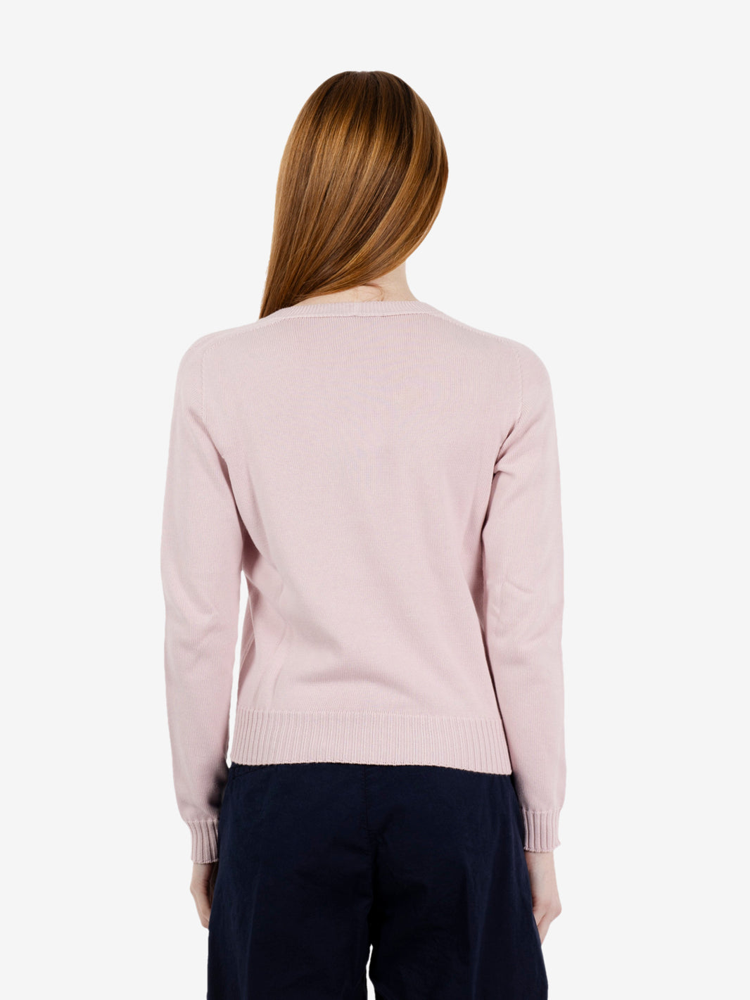 Cropped pink cardigan