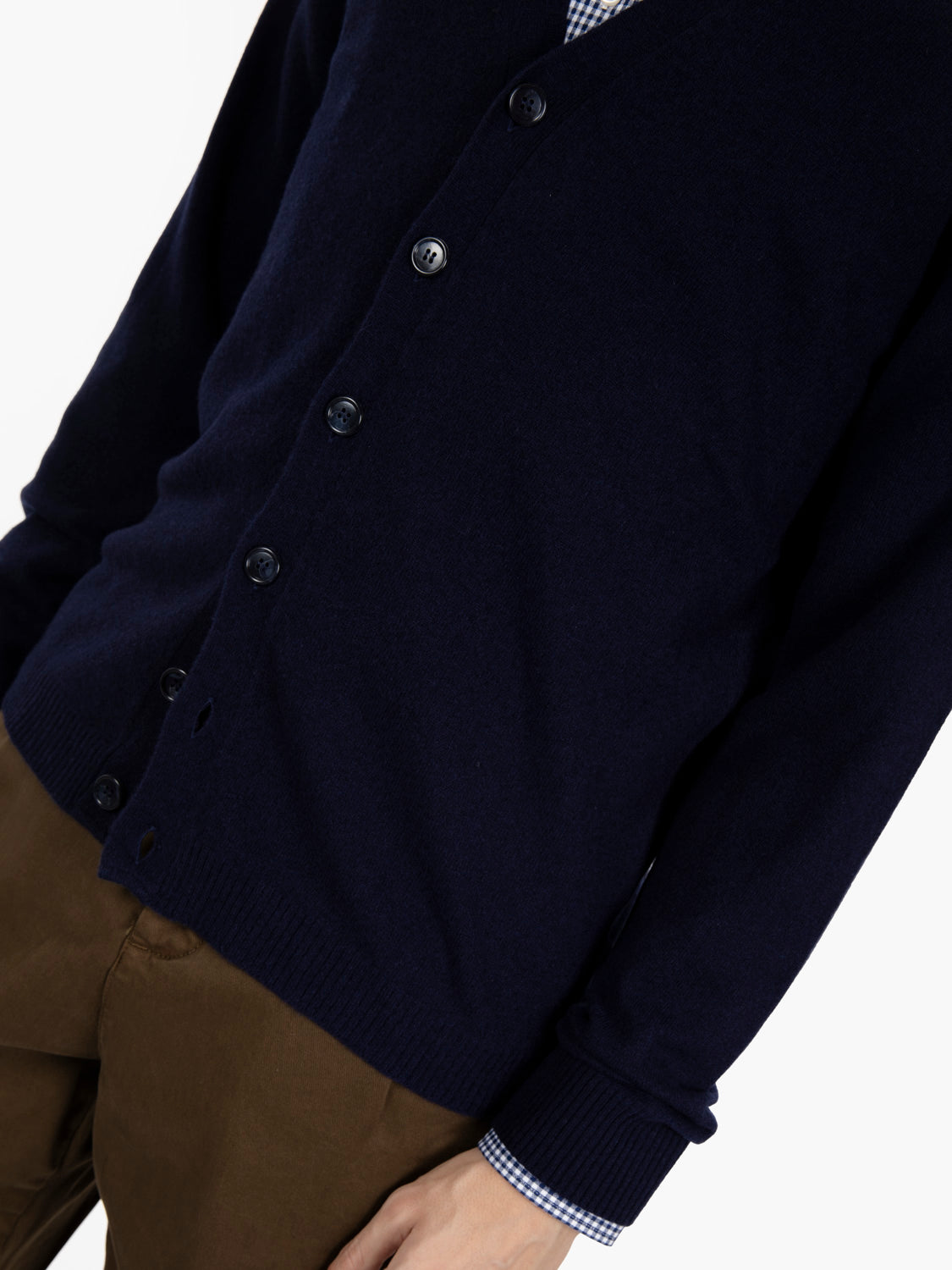 Cardigan  in cachemire con scollo a V notte