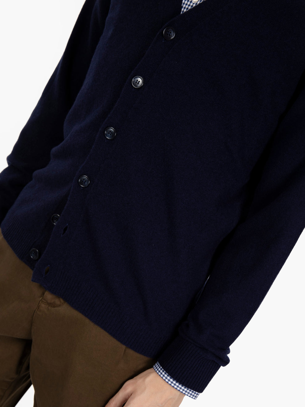 Cardigan  in cachemire con scollo a V notte