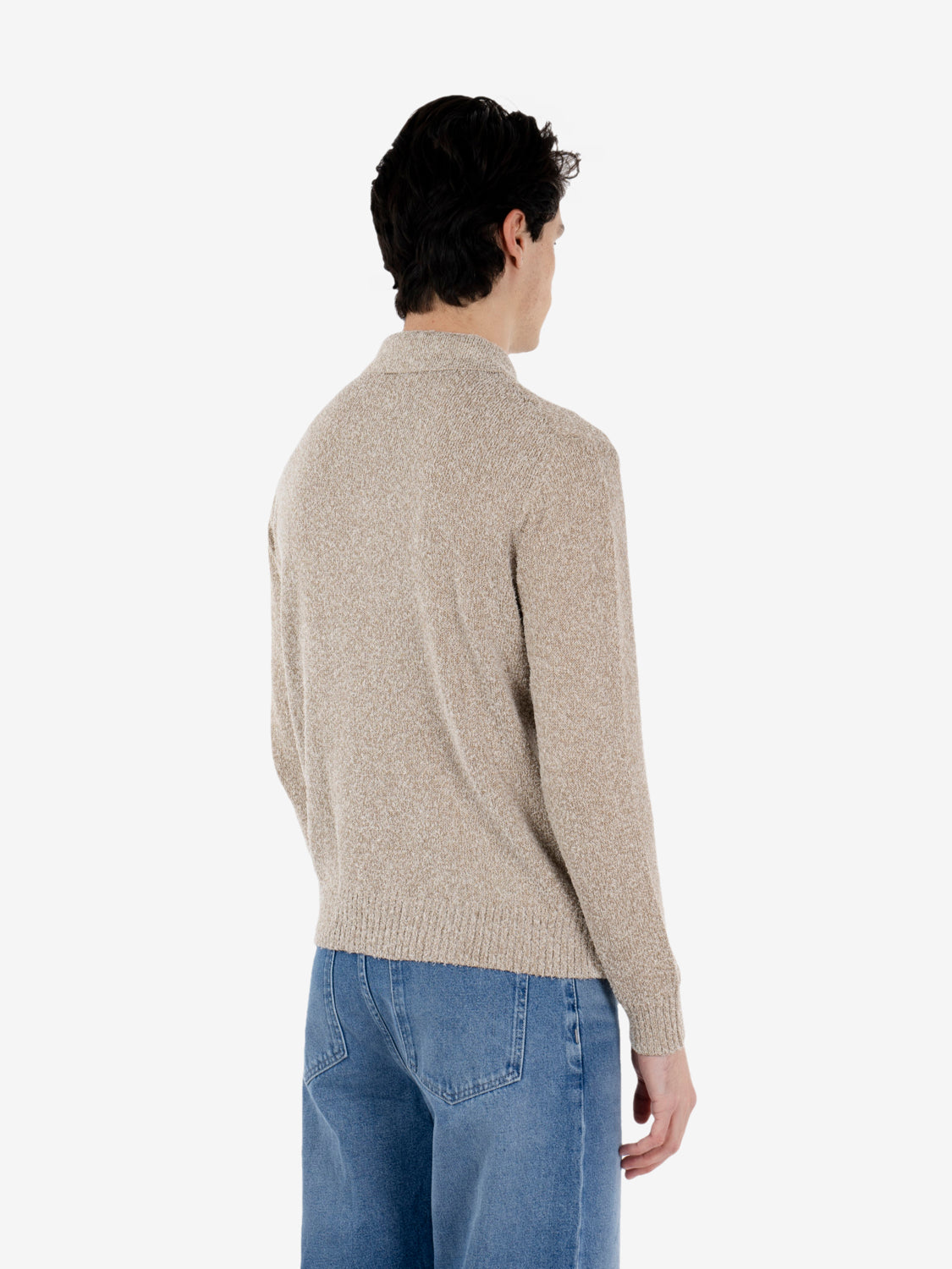 Cardigan in cotone fango
