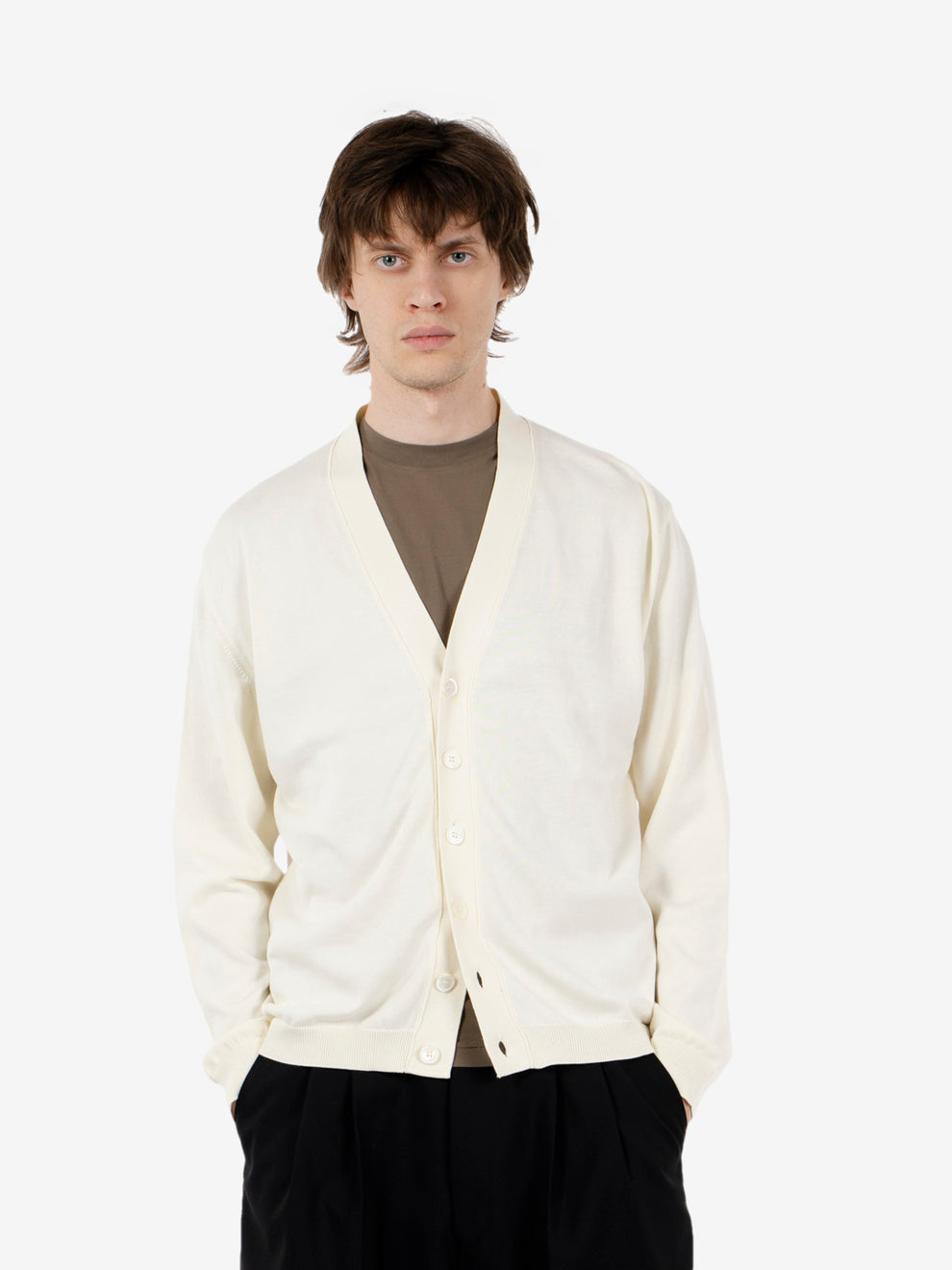 Ecru cotton cardigan