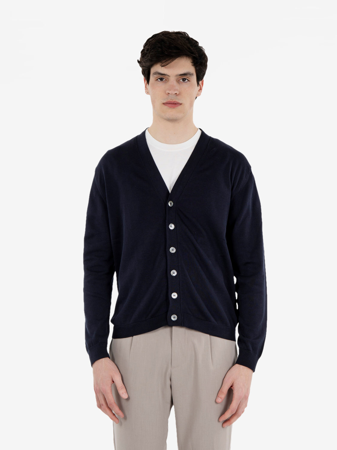 Cardigan in cotone notte