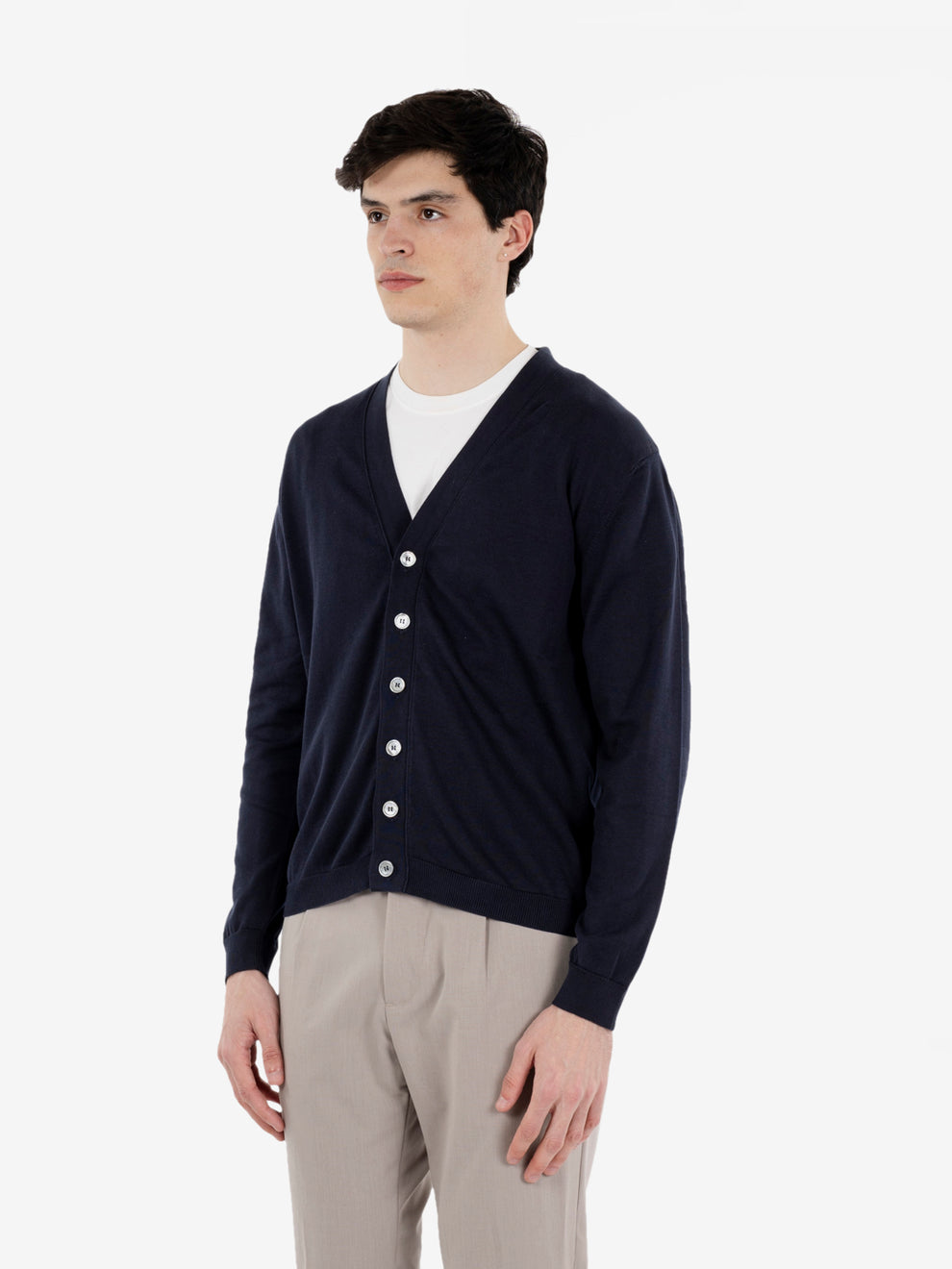 Cardigan in cotone notte