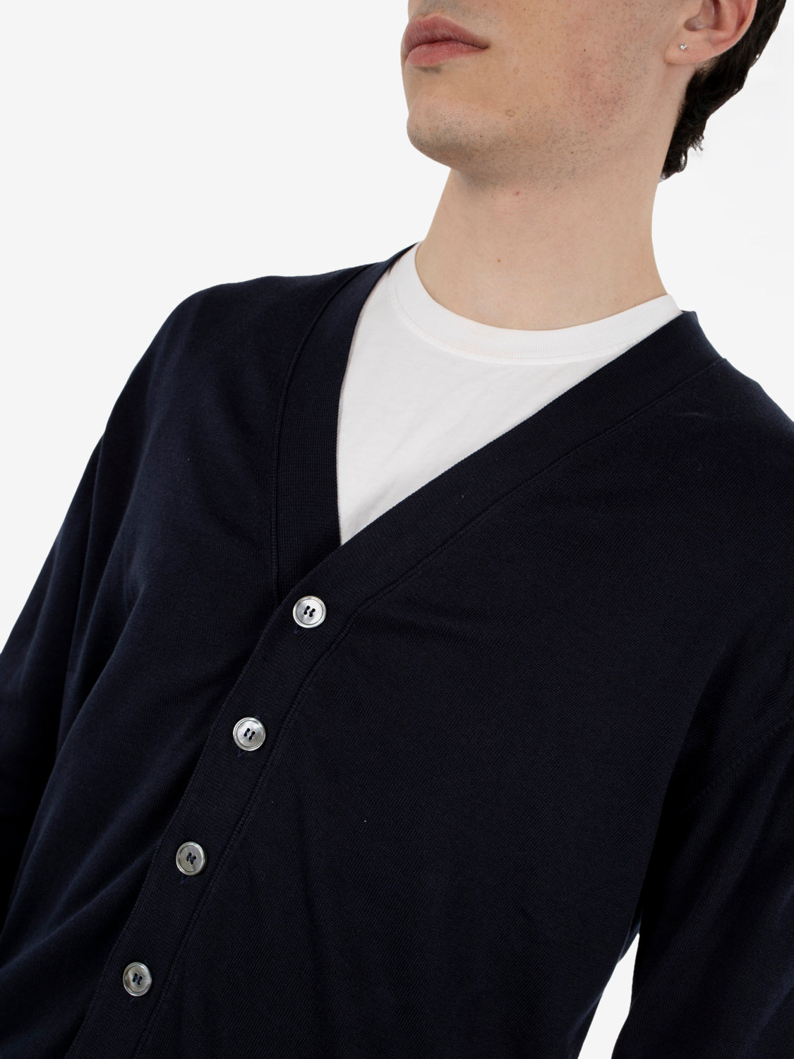 Cardigan in cotone notte