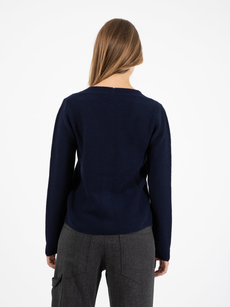 STIMM - Cardigan in lana blu