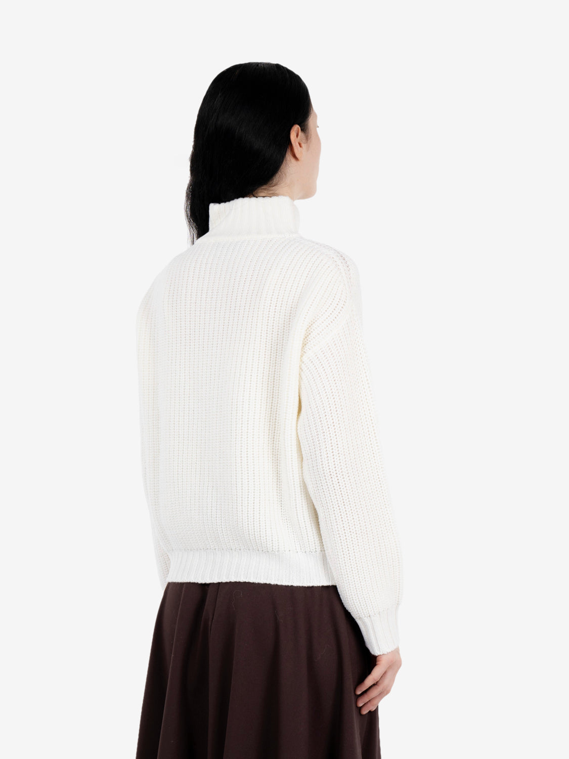 Cardigan in lana bianco