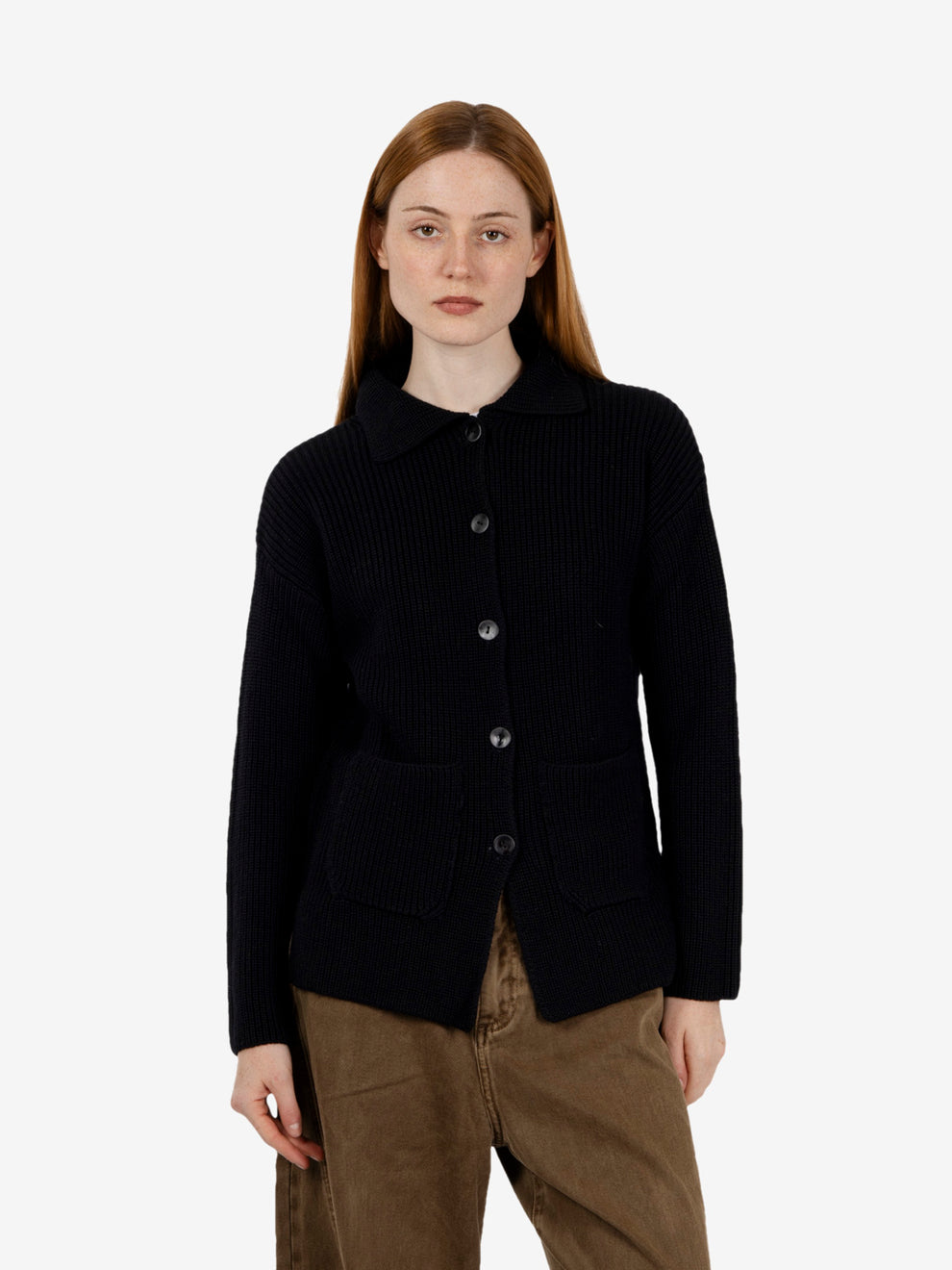 Cardigan in lana nero