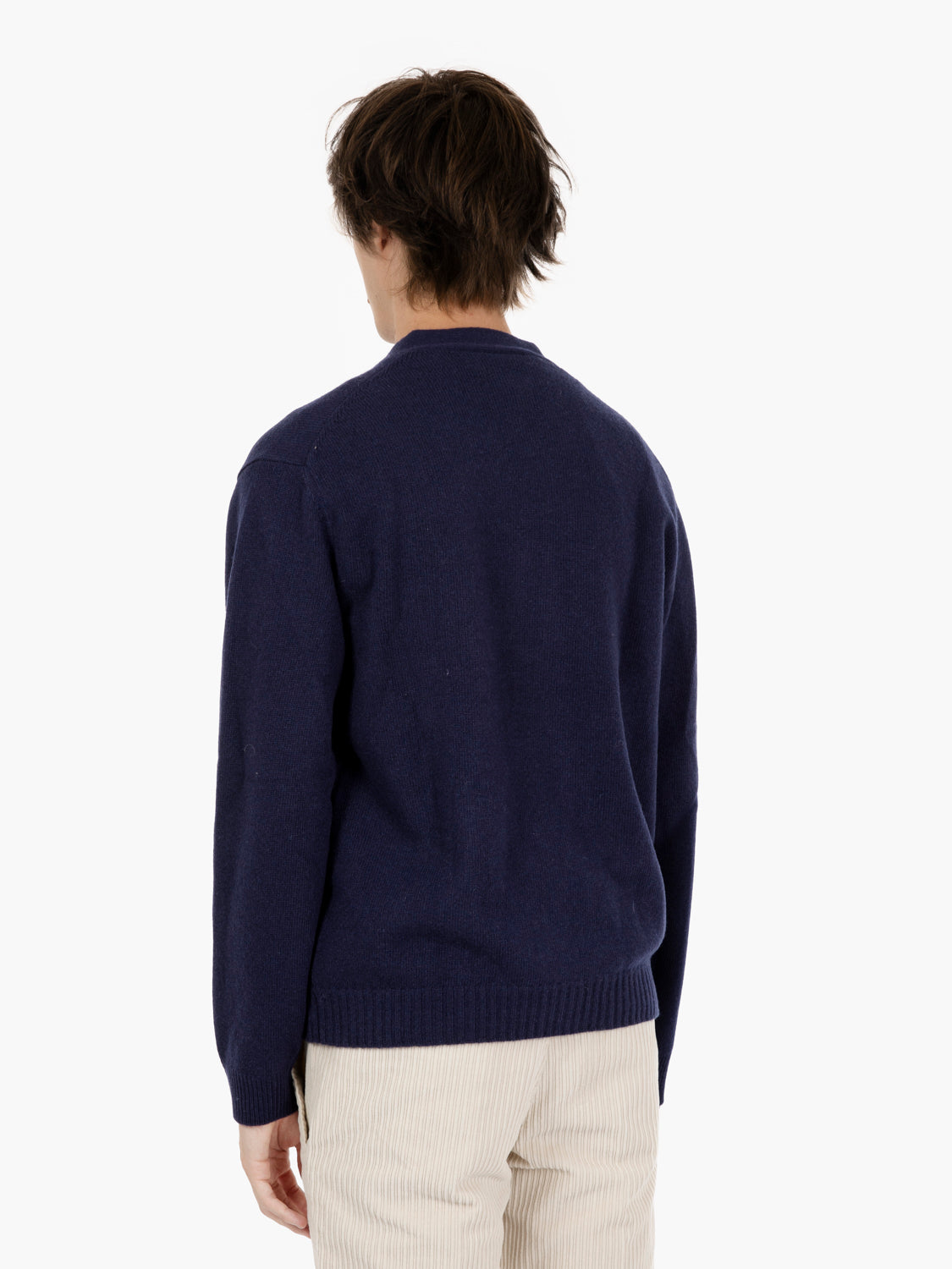Relaxed night wool cardigan