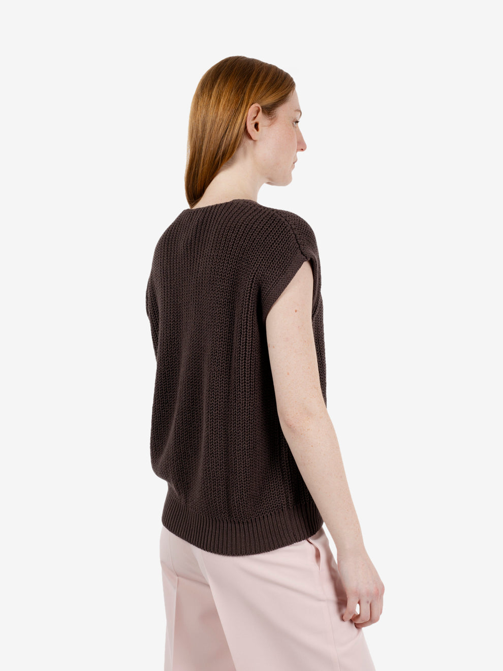 Cardigan in maglia moro