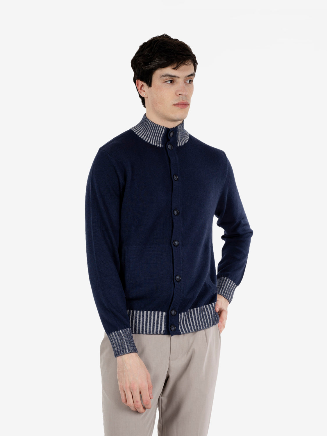 Cardigan in misto cotone vanisè blu