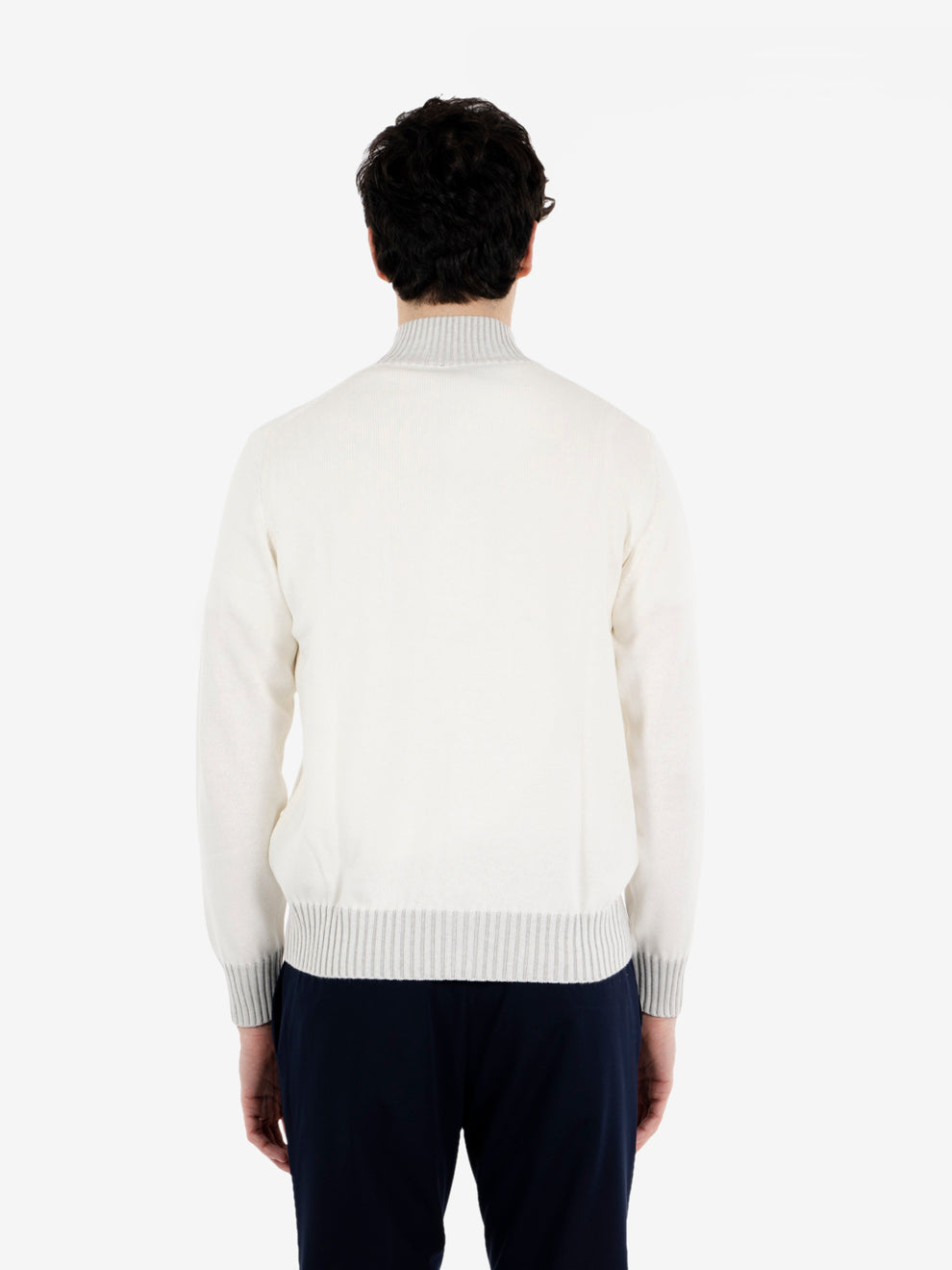 Cardigan in misto cotone vanisè ecru