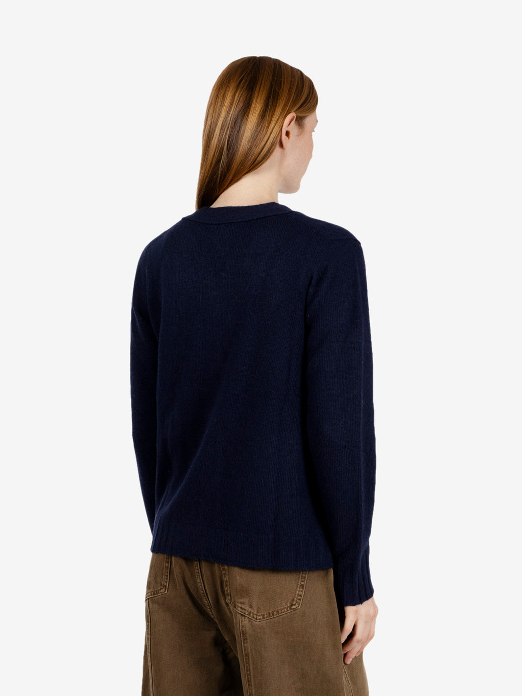 Cardigan in misto lana blu