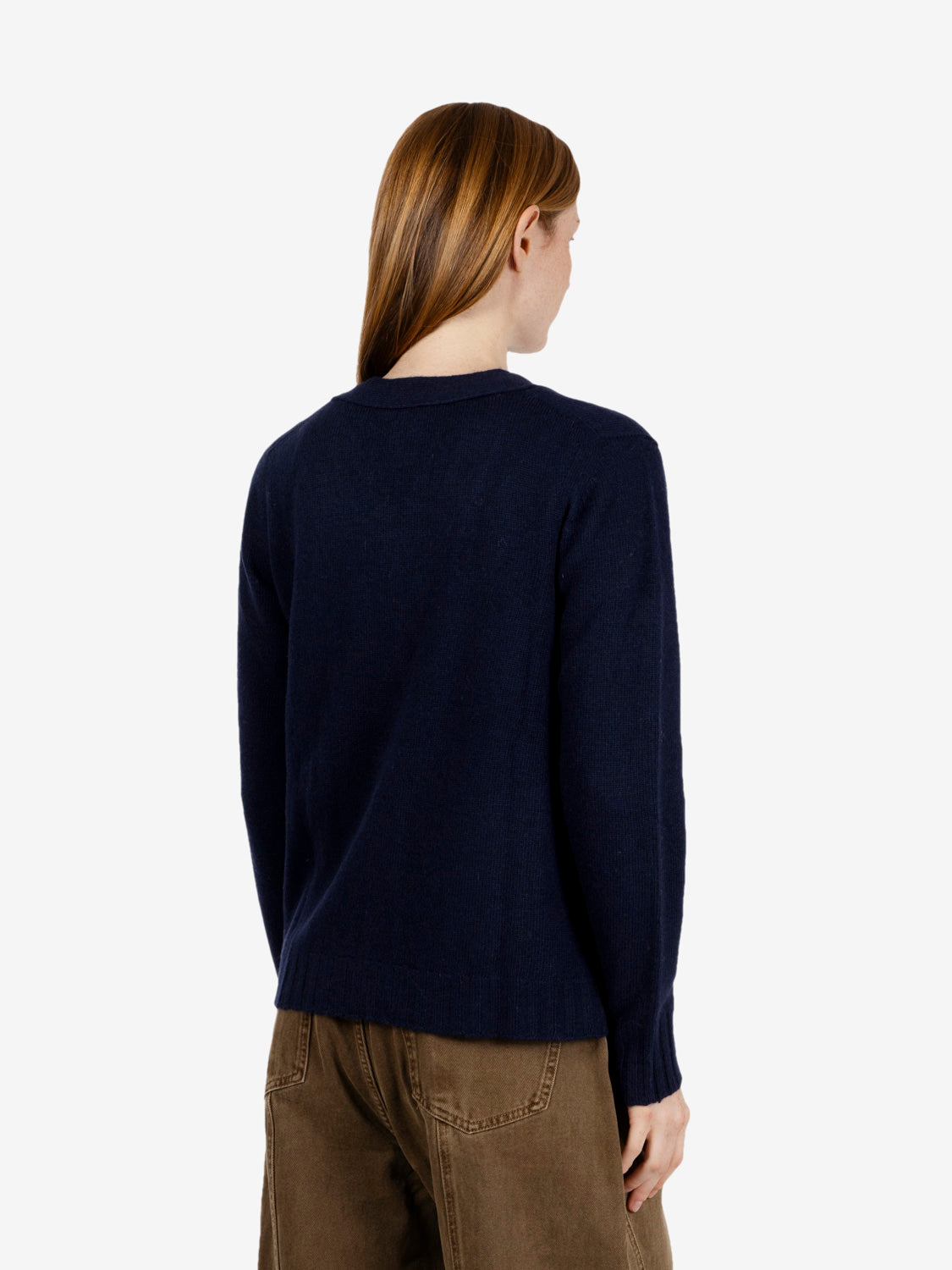 Cardigan in misto lana blu