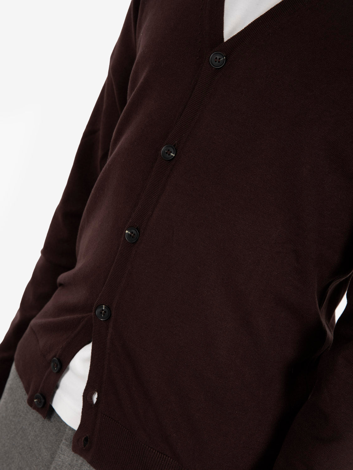 Cardigan in dark viscose