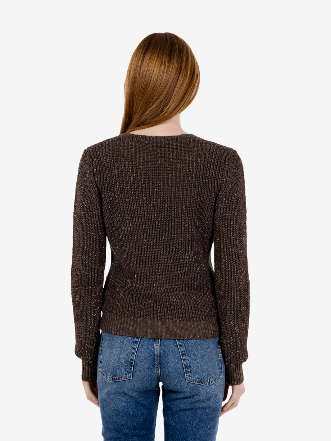 Dark lurex cardigan