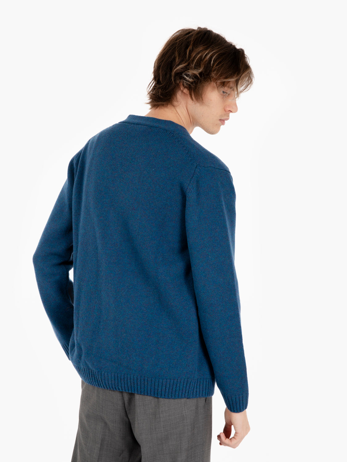Navy blue shaved cardigan