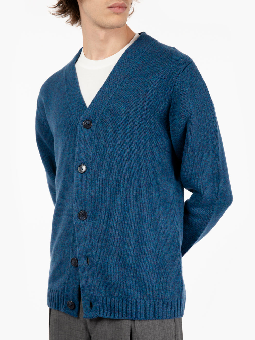 Navy blue shaved cardigan