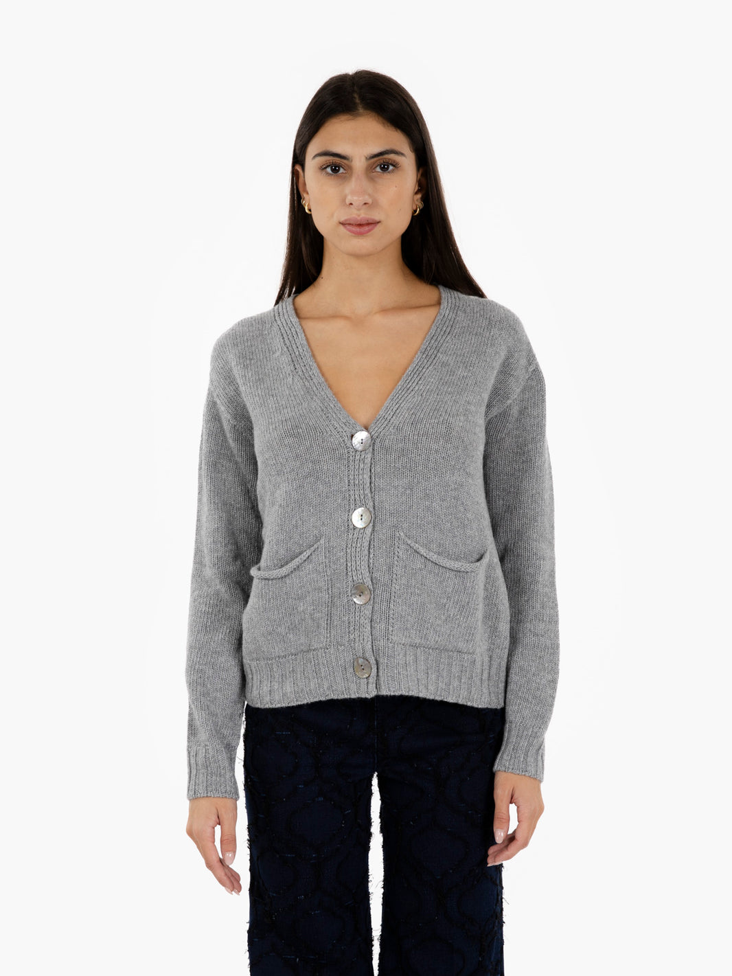SHORT GREY CARDIGAN 345811_703