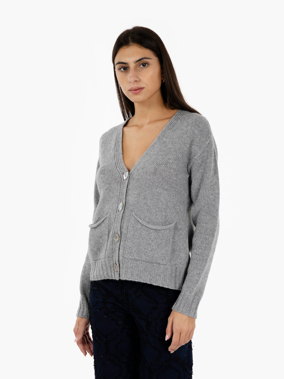 SHORT GREY CARDIGAN 345811_703
