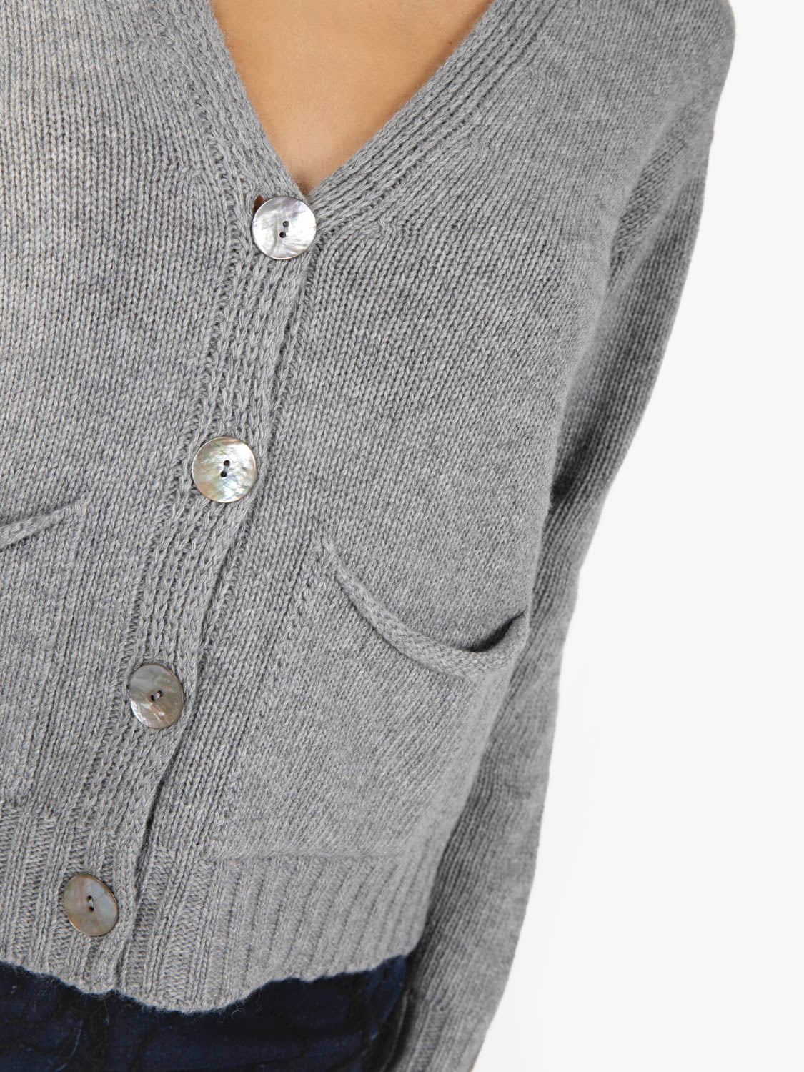 SHORT GREY CARDIGAN 345811_703