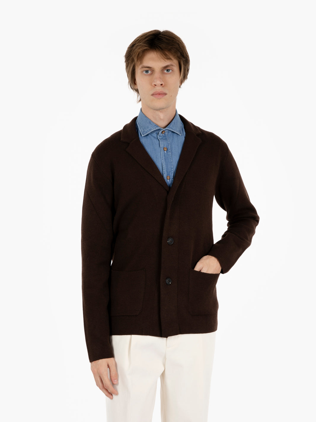 THREE-BUTTON BLAZER DARK 4050225_623
