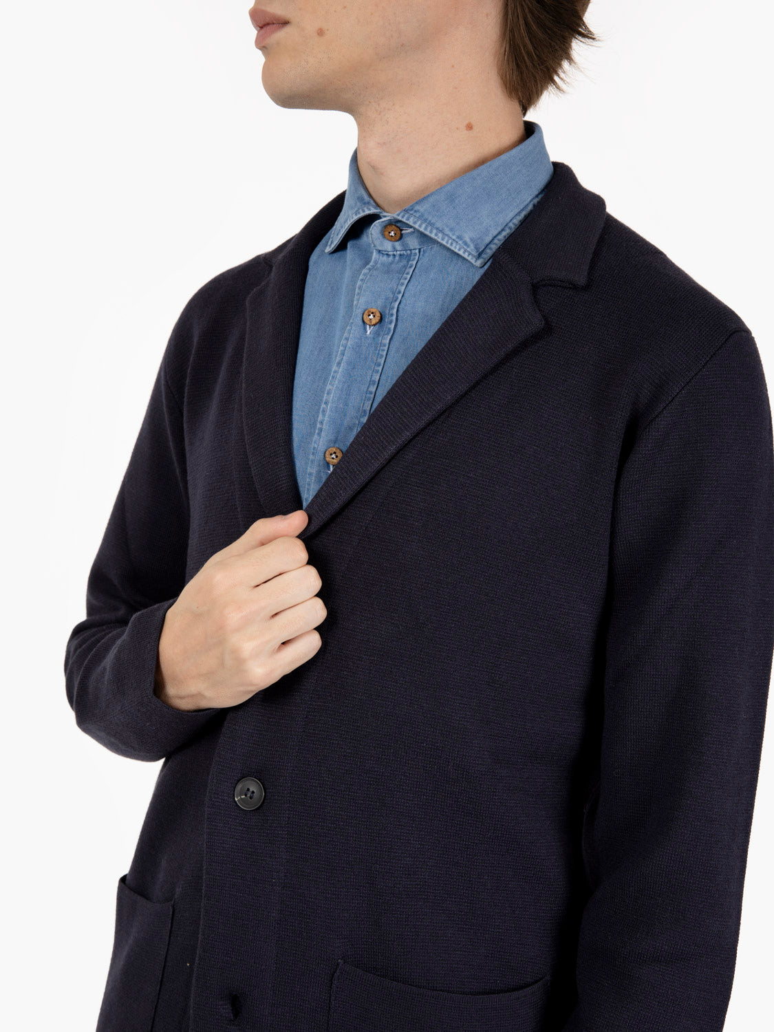 NAVY THREE-BUTTON BLAZER 4050225_205