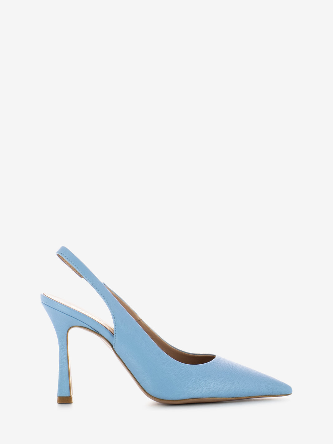 Chanel 90 in light blue leather
