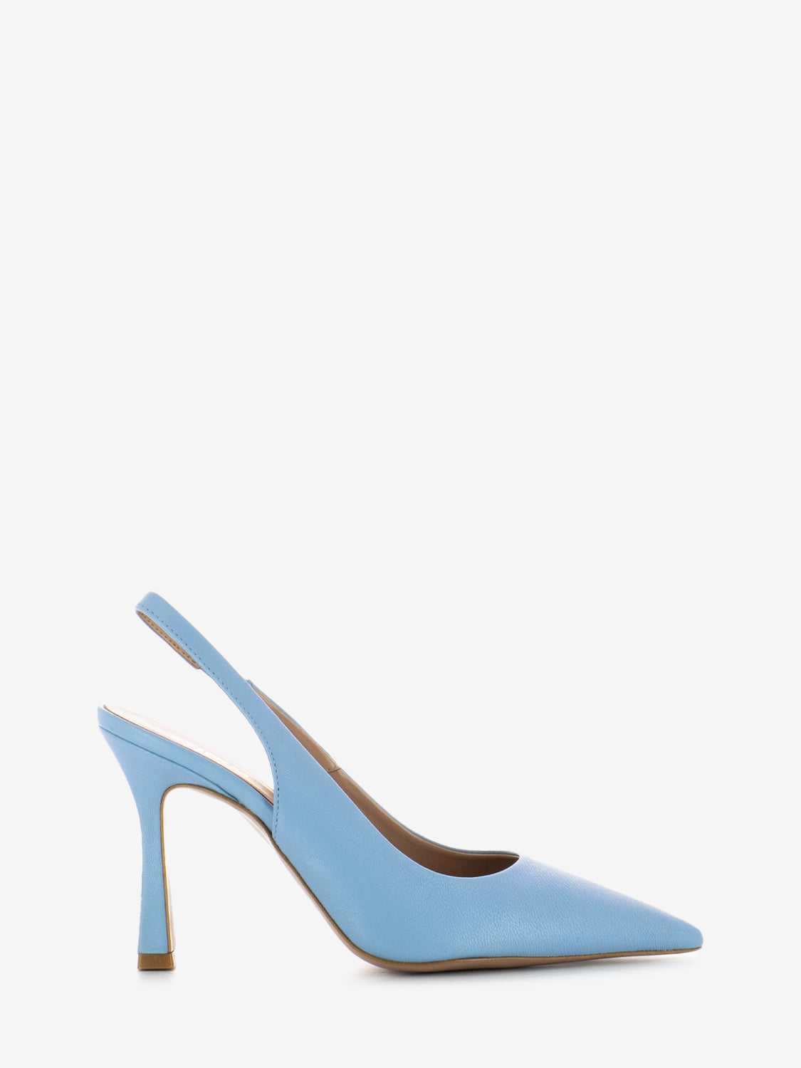 Chanel 90 in light blue leather