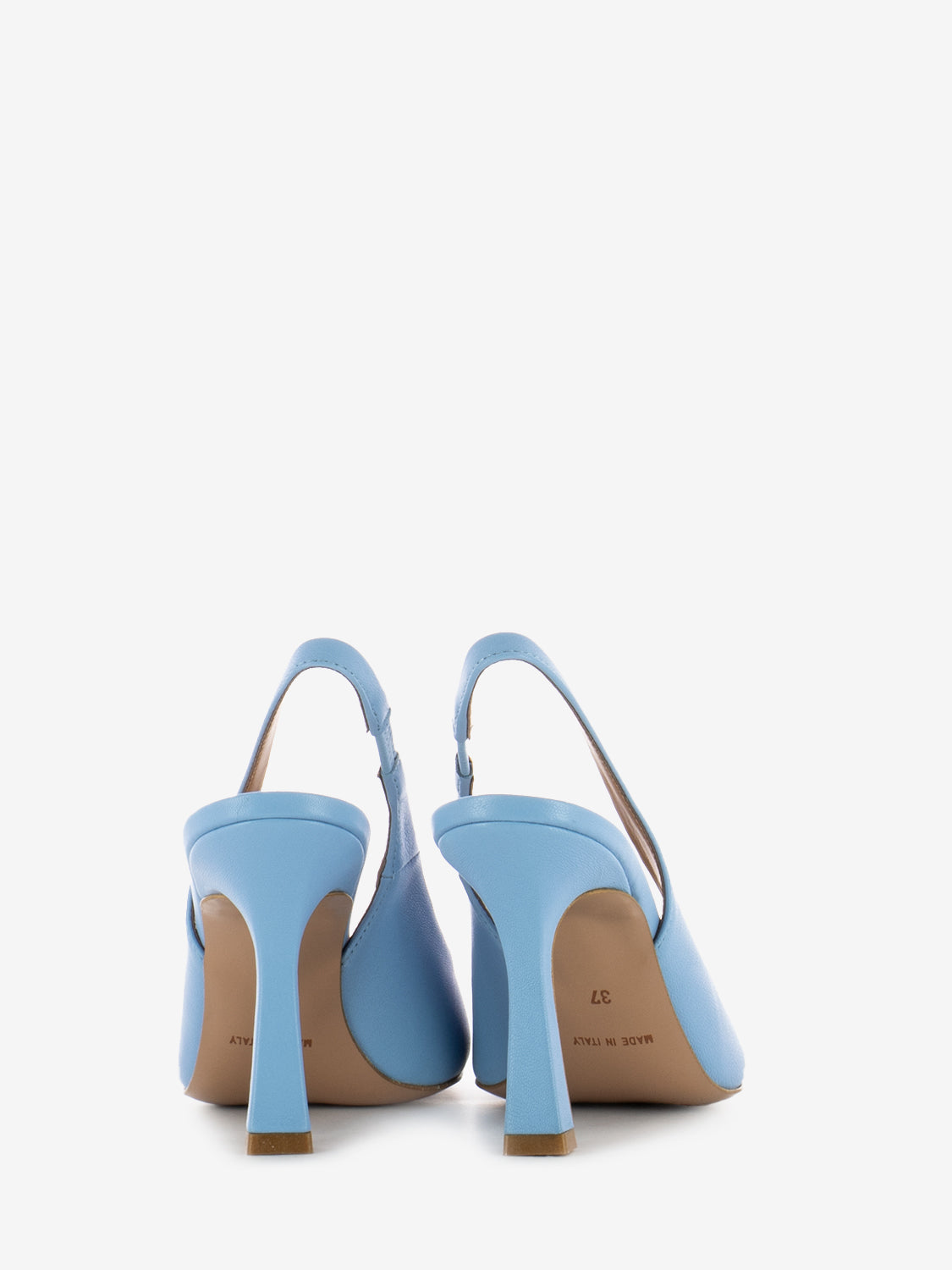 Chanel 90 in light blue leather