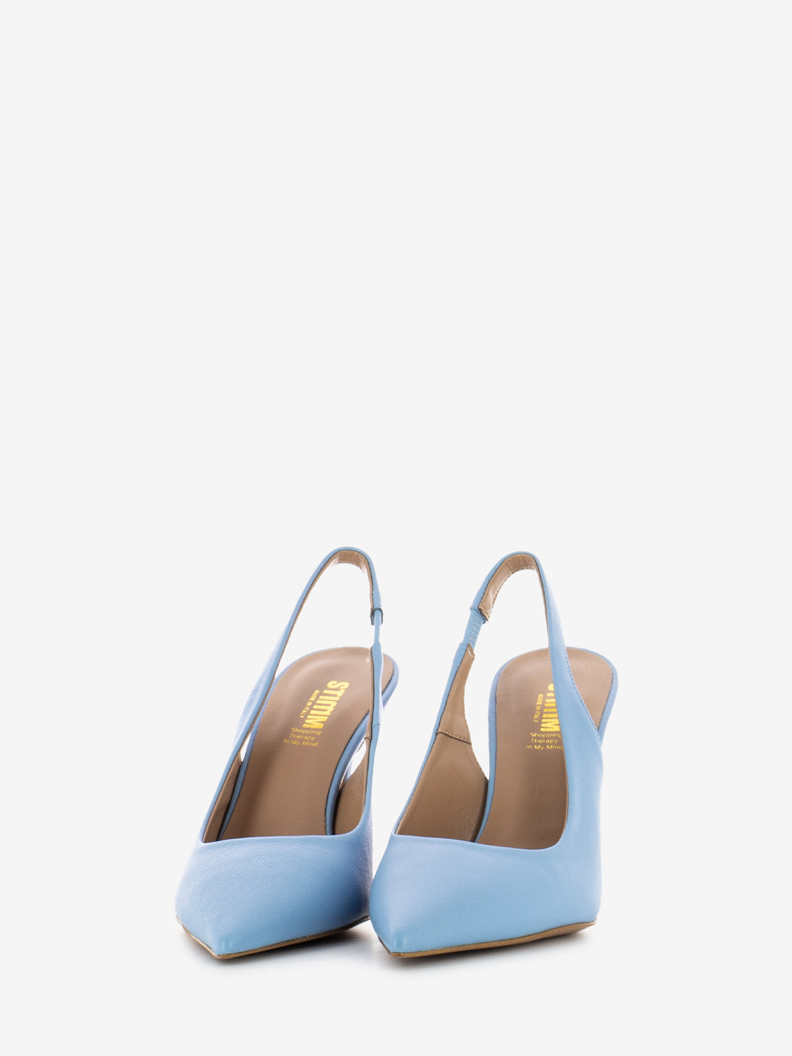 Chanel 90 in light blue leather