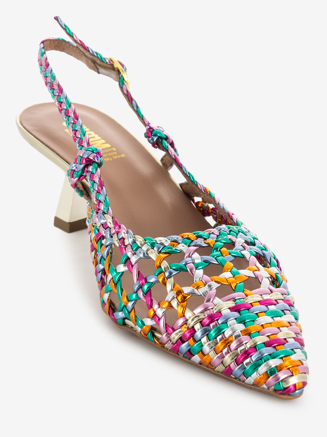 Chanel a rete multicolor