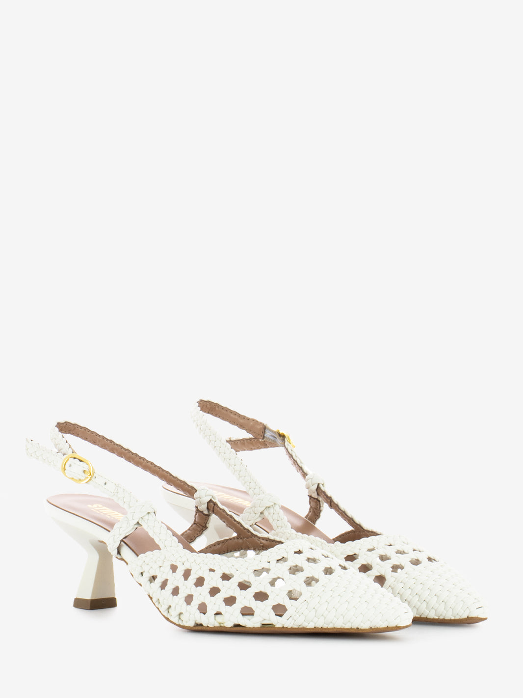 Chanel braided heel reel milk