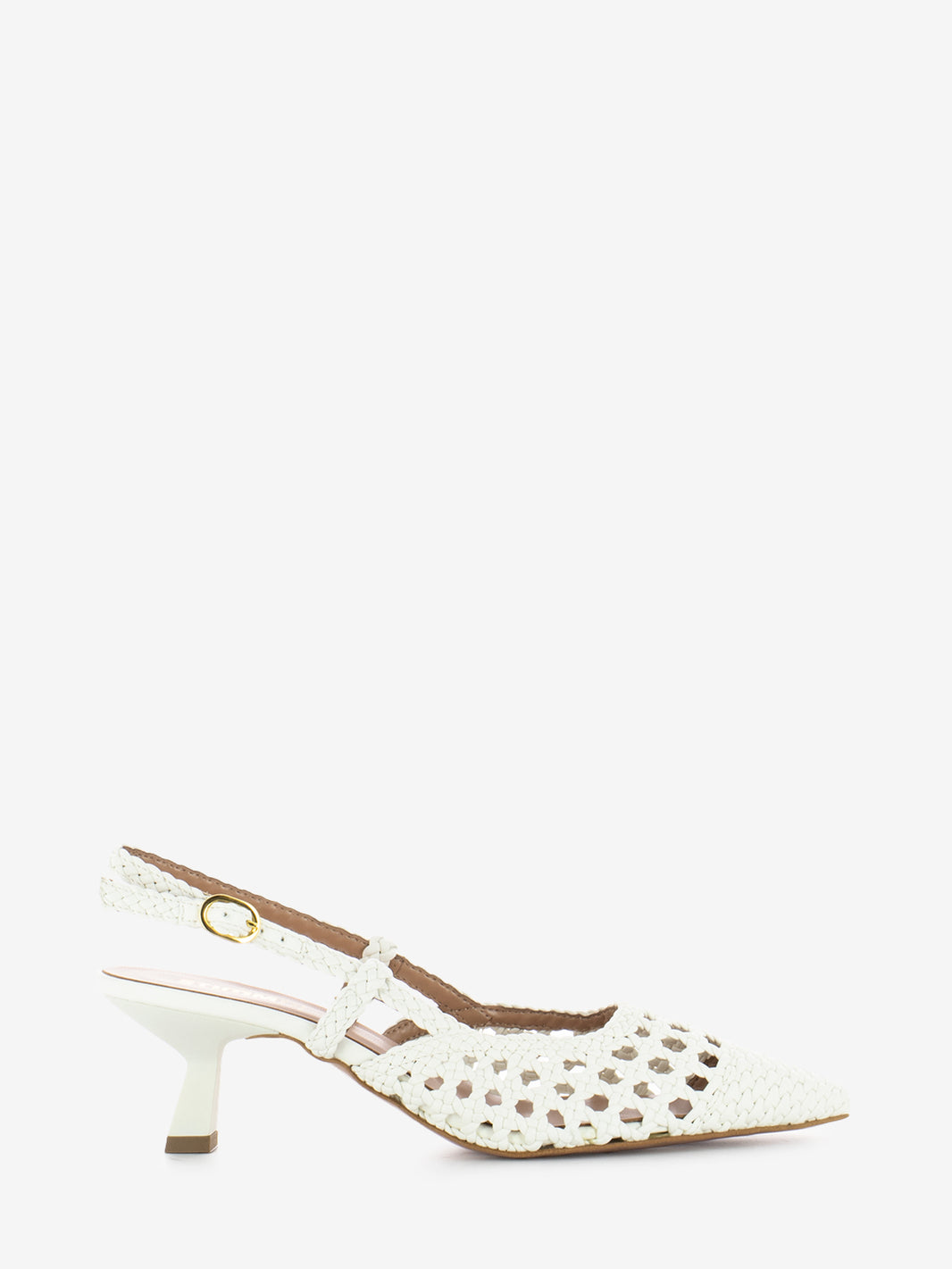 Chanel braided heel reel milk