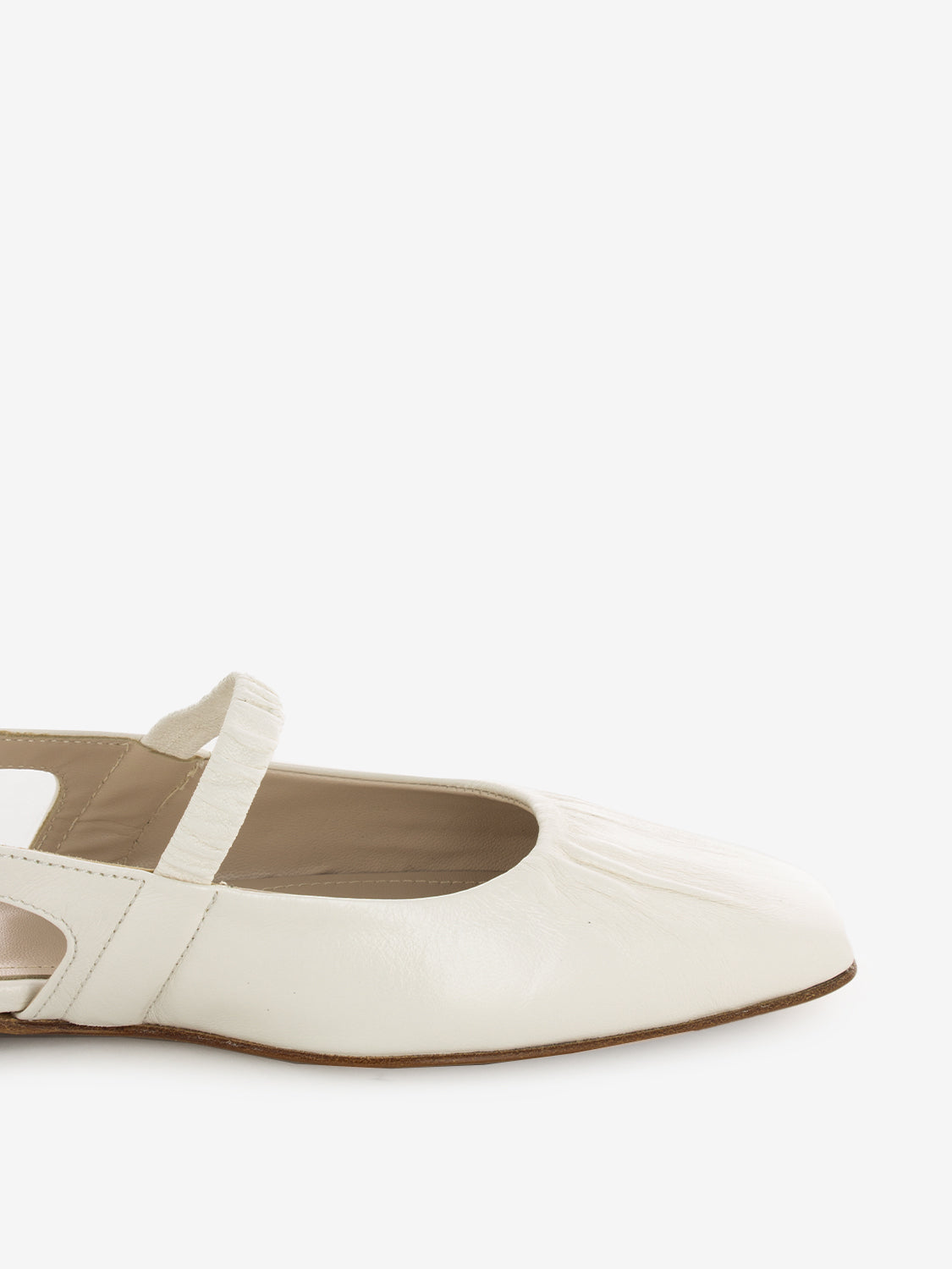 Chanel square toe milk
