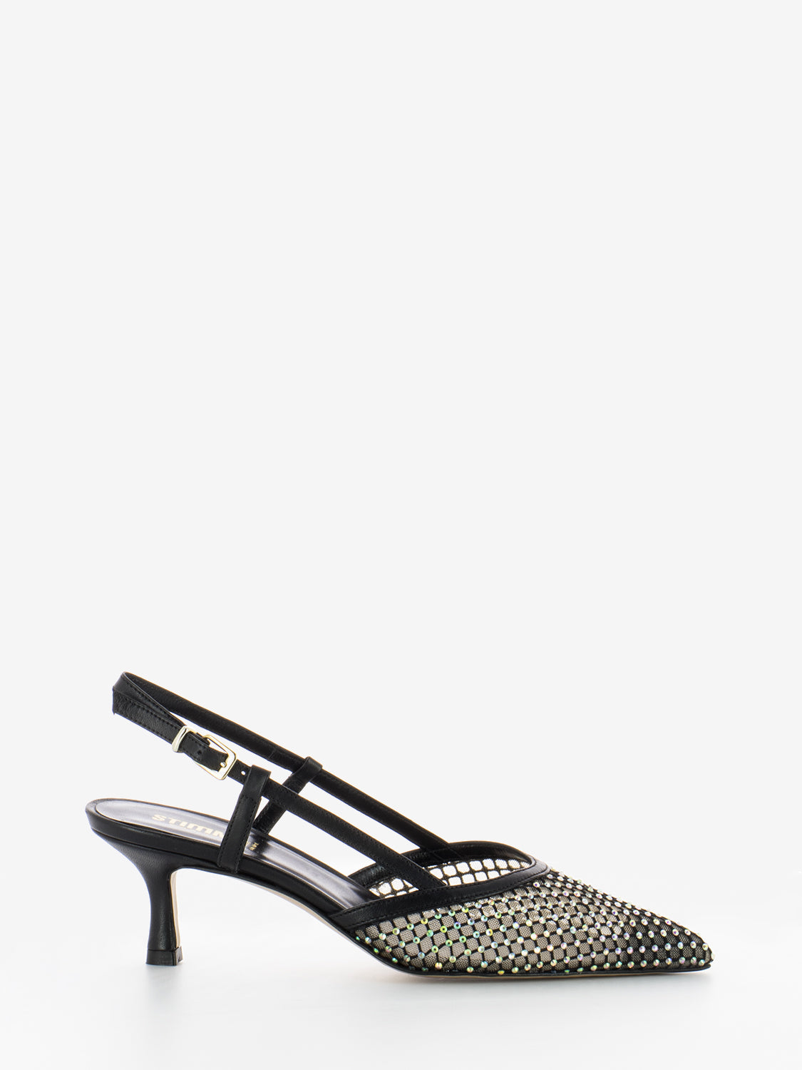 Chanel black rhinestone mesh