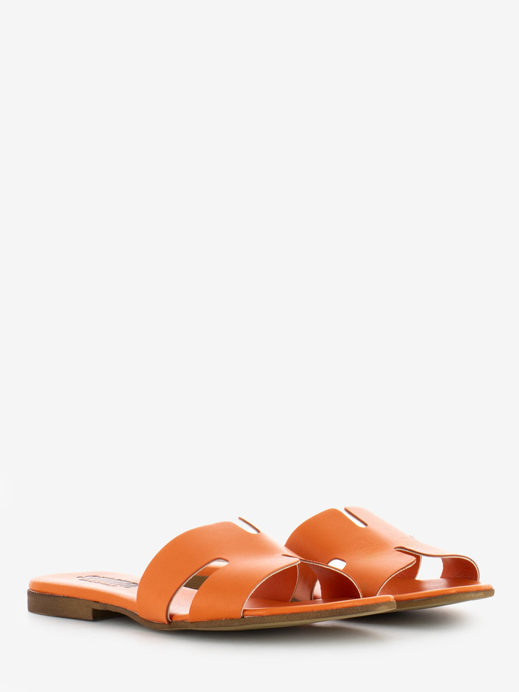 H nappa orange slipper