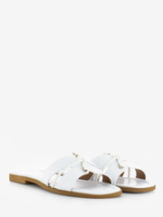 STIMM - Ciabatta in pelle bianco