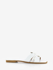 STIMM - Ciabatta in pelle bianco