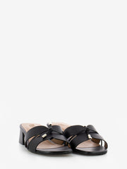 STIMM - Ciabatta in pelle laccio nero